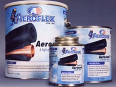 Aeroflex USA Aeroseal Adhesive, 1 Pint With Brush Top, Black Adhesive