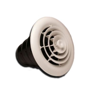 8" Ceiling Diffuser with Round Grille/Damper/Box with 6", 7", 8" Collar