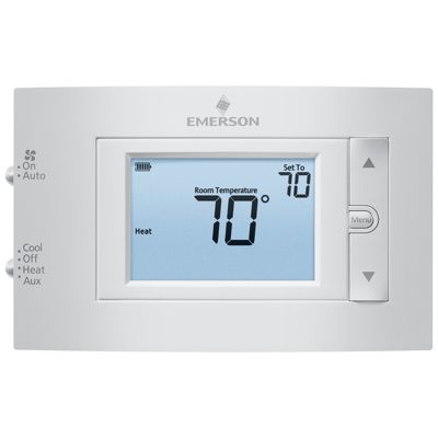 Emerson Climate 1F83H-21NP - 80 Series Heat Pump Non-Programmable Digital Thermostat 2H/1C