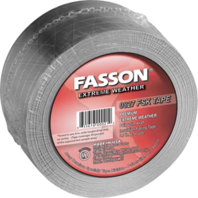 Fasson 0827 3.0" Single-Coated Foil Scrim Kraft Aluminumtape