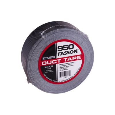 Fasson 950B 48mm x 55Mm Black Cloth Duct Tape