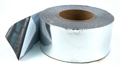 Foil-Grip 1402 Unprinted Indoor/Outdoor Rolled Duct Sealant - Silver- 3" x 100' Roll