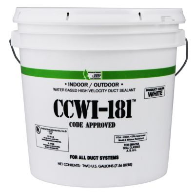 CCWI-181 Indoor/Outdoor Water Based Duct Sealant White, 2 Gallons