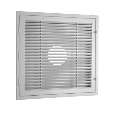 Plastic 2' X 2' Ceiling Return Filter Grille Louver, White