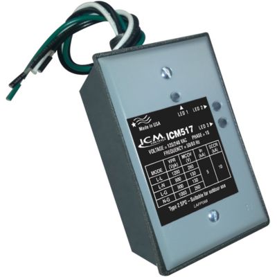 Single Phase Motor Protector. Protects against: Lightning power surges and voltage surges from A/C, generators and motors.