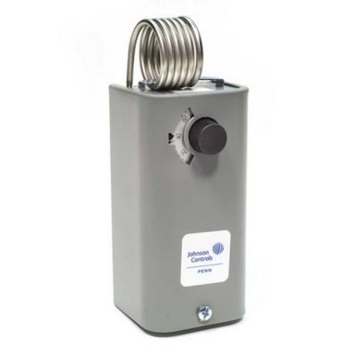 Coiled Bulb Temp Control, -30/100 °F, Differential 3- 12 Adjustable, SPDT, Nema 1, 1 Hp, Range Scale Visible