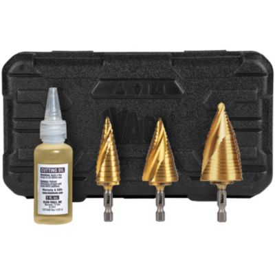 Electrician's Step Drill Bit Set