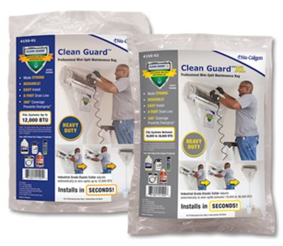 Clean Guard XL reusable maintenance bags to clean wall-mounted mini-splits 18K to 36K