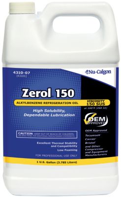 Refrigeration Alkylbenzene Oil, Zerol 150 - 1 Gallon