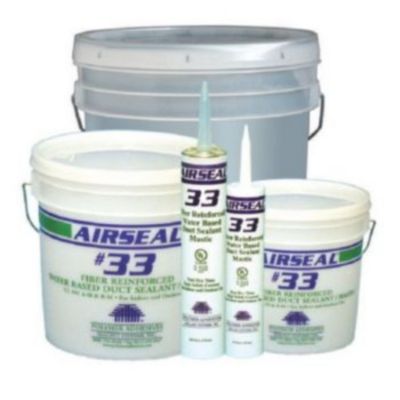 Airseal #33-1 White, Fiber Reinforced Water Based Duct Sealant