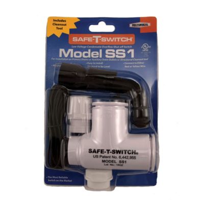 Safe-T-Switch SS1 Primary Drain/ Secondary Drain Outlet Condensate Shutoff Switch