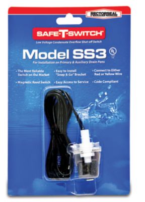 Safe-T-Switch SS3 Primary And Secondary Drain Outlet Condensate Shutoff Switch